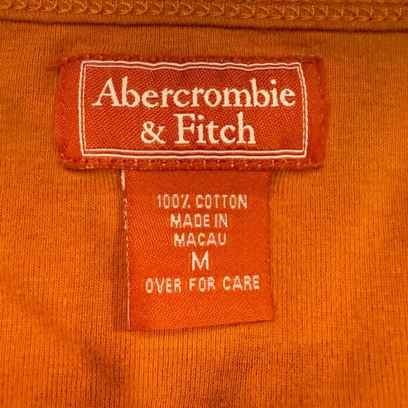 VTG Abercrombie Y2K medium orange tank embroidered floral babydoll fairy cami - Picture 6 of 8